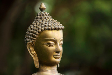 Wall Mural - Bronze statue of Gautama Buddha, Aurangabad, Maharashtra, India.