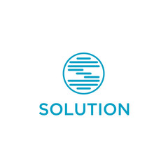 Aufkleber - Technology logo, computer and data related business, hi-tech and innovative. biotechnology, tech icon