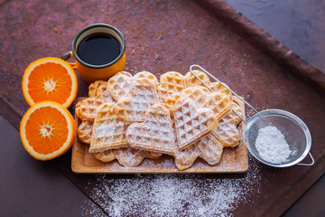 Wall Mural - delicious homemade waffles