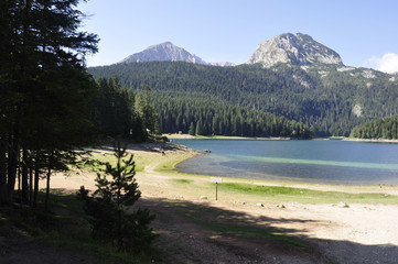 Wall Mural - Black Lake in Durmitor Mountain, Montenegro