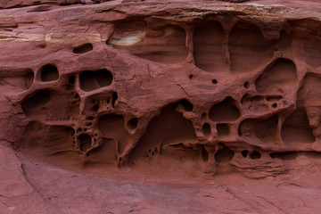 Eroding sandstone formations