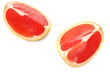 © Eywa - healthy food. sliced grapefruit isolated on white background. top view