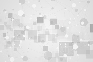 Canvas Print - technology concept. future cyber technology web services for business and internet project. geometri