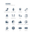 © Meth Mehr - simple set of icons such as substract, entry, wifi, pranava om, islamic crescent with small star, thumbs down hand, yin yang, upstairs, chinese, gender. related signs icons collection. editable