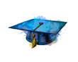 Graduation cap, square academic cap