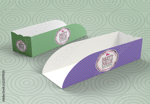 Download Hot Dog Tray Mockup Stock Template Adobe Stock