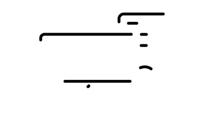 line icon animation computer