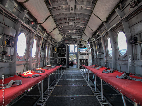 Helicopter Interior At Uss Midway Museum San Diego