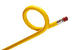 yellow bendy pencil