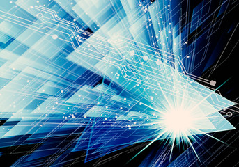 Canvas Print - abstract glowing bright artistic 3d illustration of a unique bright modern digital background