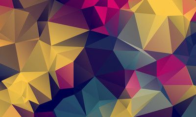 Abstract Color Polygon Background Design, Abstract Geometric Origami Style With Gradient