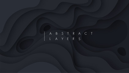 Wall Mural - 3d abstract background with white paper cut shapes. vector design layout for business presentations,