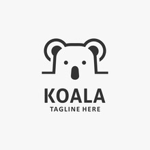 Koala Logo Line Design
