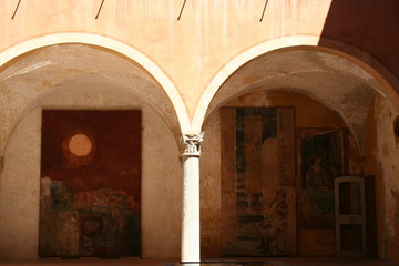 Wall Mural - Detail of Dozza Castle