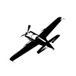 © michalsanca - Airplane race, isolated vector silhouette. Aircraft logo