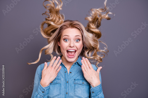 Close Up Portrait Of Her She Nice Cute Gorgeous Charming Adorable