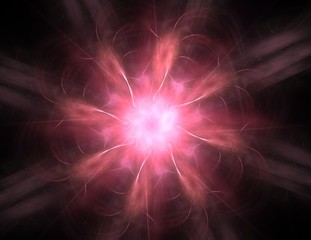 Wall Mural - abstract fractal wreckage digital artwork for creative graphic design