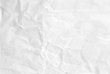 Fototapeta  - Crumpled white paper texture