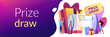 © Visual Generation - Prize draw concept banner header.