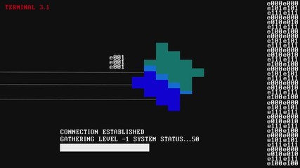 Wall Mural - computer terminal screen element | gui loading