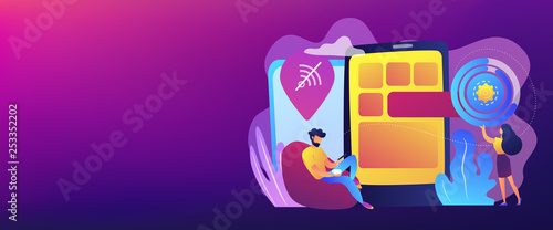 Fotografía Progressive web app concept banner header.