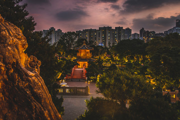 Fototapete - Honk Kong, November 2018 - Nan Lian Garden park
