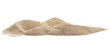 Leinwanddruck Bild - Pile desert sand dune isolated on white background, clipping path