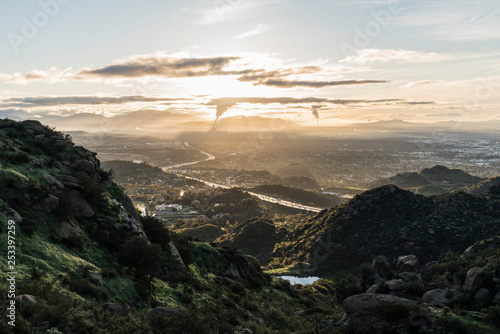 Spring morning view towards...