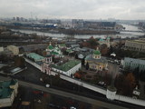 Fototapeta Do pokoju - Moscow copter sky view