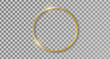 Vector round frame. Shining circle banner. Isolated on transparent background. Vector illustration