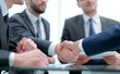Business handshake and business people concept.