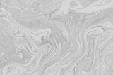 Fototapeta Sypialnia - Suminagashi marble texture hand painted with grey 