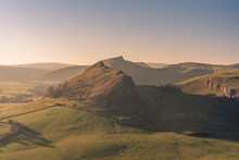 Sunset On Parkhouse Hill And Chrome Hill In The Peak District National Park