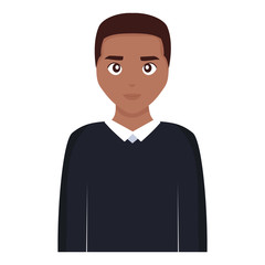 Poster - young and casual black man character