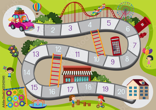 Photo A board game template