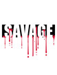 blut savage tropfen graffiti text logo wild gefährlich brutal monster böse primitiv design cool balken