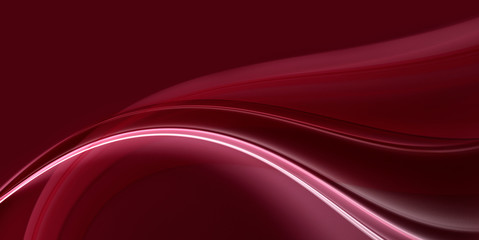 Wall Mural - abstract fractal beautiful cherry background with wave