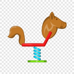 Wall Mural - Horse swing icon in cartoon style isolated on background for any web design 