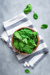 Canvas Print - Baby spinach leaves