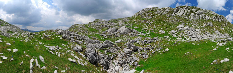 Sticker - Berglandschaft im Zurim-Gebirge, Montenegro