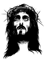 Face Of Jesus With Crown Of Thorns