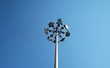 Tall Light Poll with Sky Blue Background Landscape