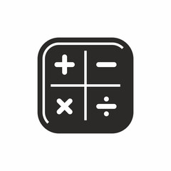 Sticker - Calculator vector icon