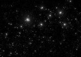 Fototapeta Kosmos - モノクロの星空