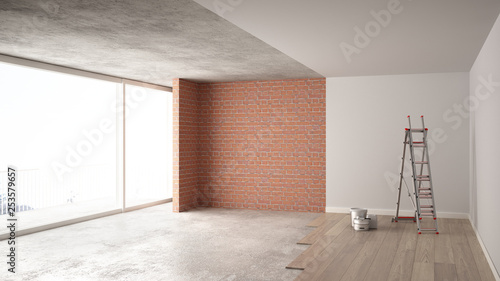 Home Renovation Restructuring Process Repair And Wall