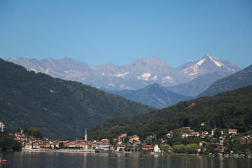 Mergozzo lake in summer, Italy