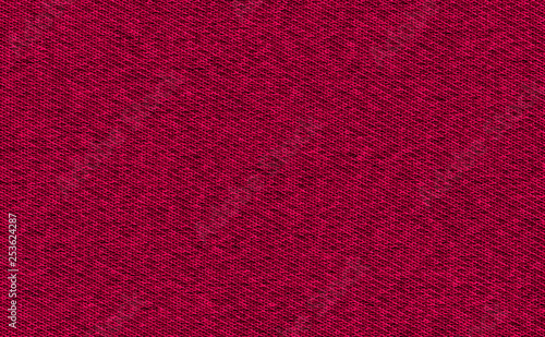 Closeup Red Color Fabric Texture Dark Red Maroon Burgundy