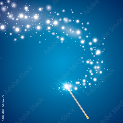Fotomural Magic wand vector background