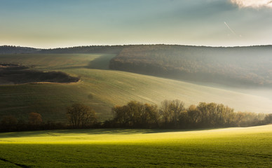 sunset in southern Moravia