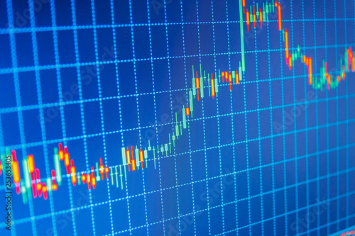 Shallow Dof Stock Market And Other Finance Themes Conceptual View - 